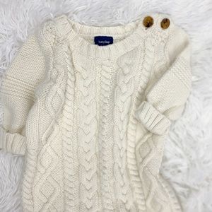 Baby Gap Cable Knit Romper/ Ivory/ 0-3 months